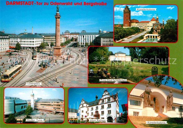 Darmstadt Kuenstlerkolonie Luisenplatz Prinz-Emil-Schloesschen Weisser-Turm
