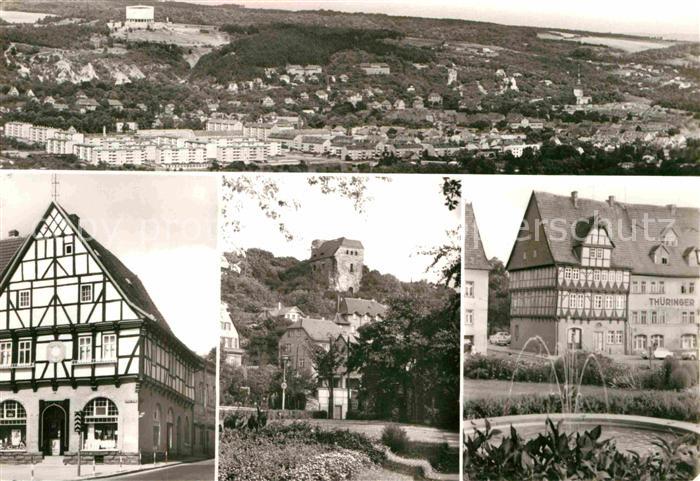 Bad Frankenhausen Blick von Hainleite Schwan Hausmannsturm Anger Apotheke