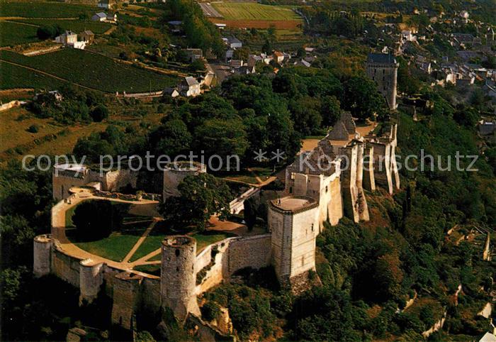 Chinon Indre et Loire Chateau Fliegeraufnahme