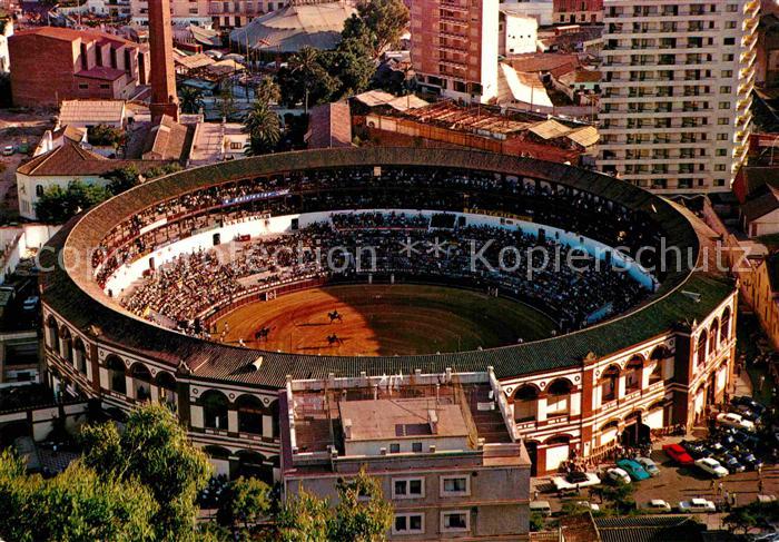 Malaga Andalucia Plaza de Toros Fliegeraufnahme