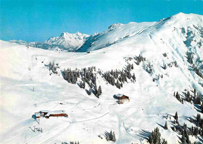 Kitzbuehel Tirol Fliegeraufnahme Berghotel Bichlalm Lifte