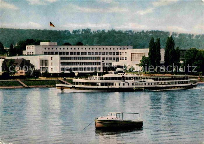Bonn Rhein Bundeshaus Rheinpartie