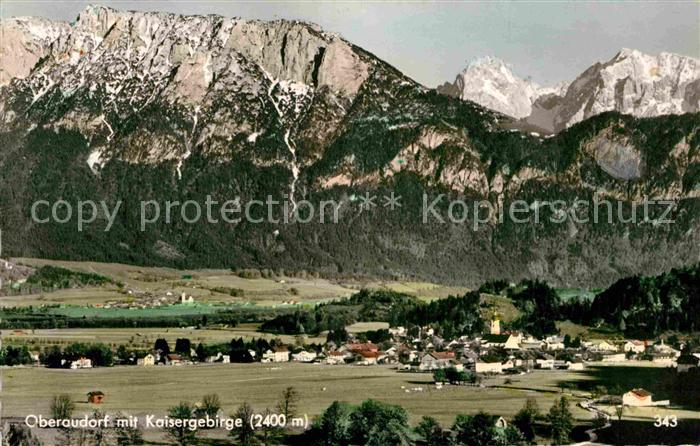Oberaudorf mit Kaisergebirge