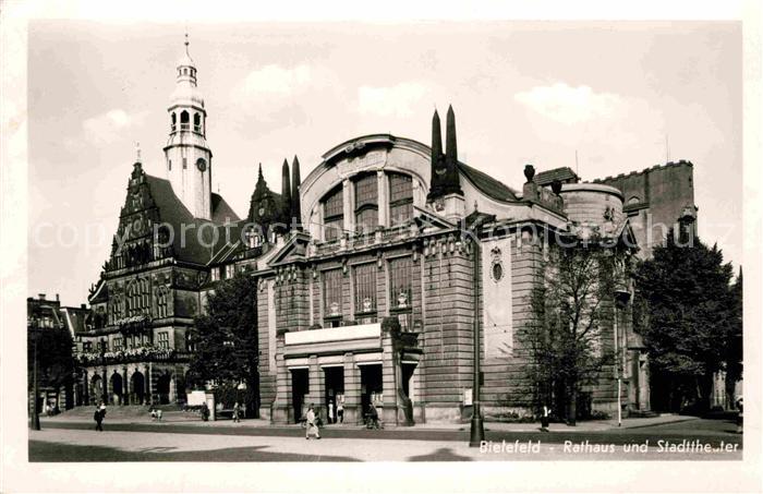BIELEFELD  CITY Rathaus und Stadttheater