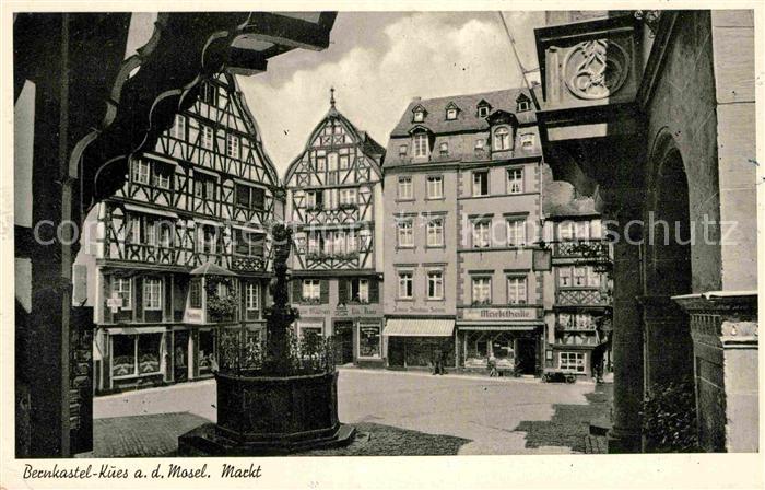 BERNKASTEL-KUES Berncastel Rheinland-Pfalz Markt Fachwerk