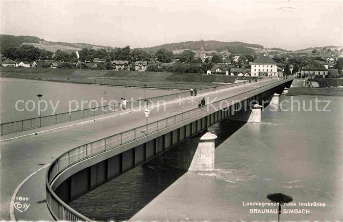 Braunau Inn Innbruecke Landesgrenze