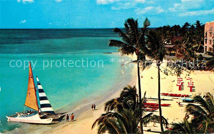 Hawaii US-State Waikiki Beach Island of Oahu