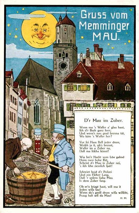 Memmingen Bayern Dr. Mau im Zuber