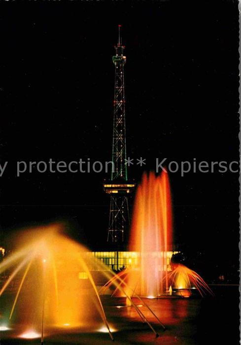 BERLIN  CITY am Funkturm bei Nacht