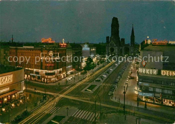 BERLIN  CITY Kurfuerstendam und Kaiser Wilhelm Gedaechtniskirche