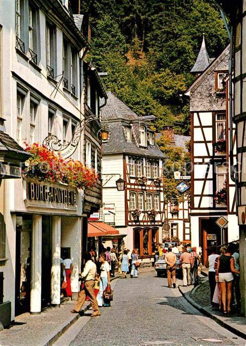 Monschau Montjoie NRW Strassenpartie Fachwerk