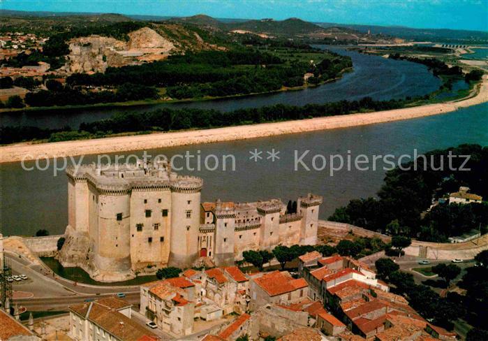 Tarascon Bouches-du-Rhone Fliegeraufnahme Chateau du Roi Rene
