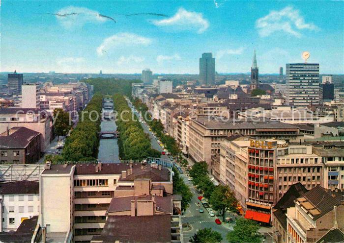 DuessELDORF  CITY Fliegeraufnahme mit Koenigsallee