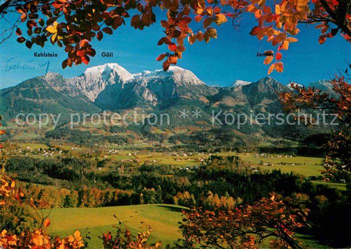 Schoenau Berchtesgaden mit Kehstein Goell Brett und Jenner