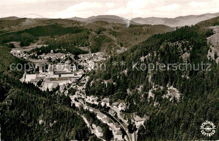 St Blasien Panorama Schwarzwald Fliegeraufnahme