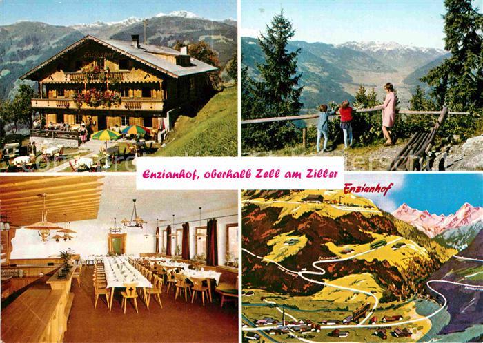 Zell Ziller Tirol Alpengasthof Enzianhof Aussichtspunkt Alpenpanorama