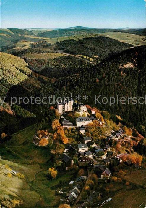 Lauenstein Oberfranken Burg Lauenstein im Frankenwald Fliegeraufnahme