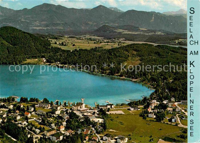 Seelach Klopeinersee Alpenpanorama Fliegeraufnahme