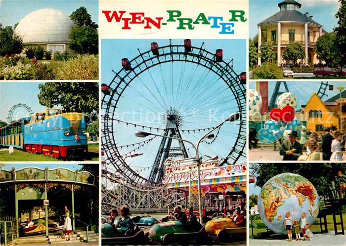 Wien Prater Riesenrad Eisenbahn Weltkugel Karussell