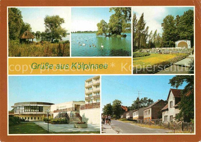Koelpinsee Loddin Schifflaube am Koelpinsee Liebesinsel Konzertplatz FDGB Erholu