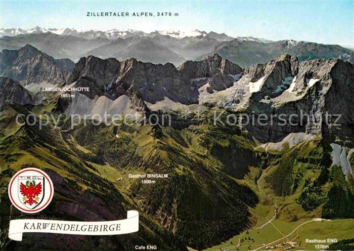 Engalm Panorama Karwendelgebirge Zillertaler Alpen Fliegeraufnahme