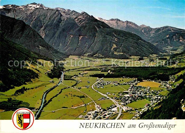 Neukirchen Grossvenediger Sommerfrische Wintersportort Alpenpanorama Fliegeraufn