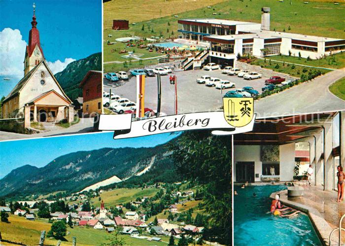 Bleiberg Pfarrkirche Thermalbad Hallenbad Panorama