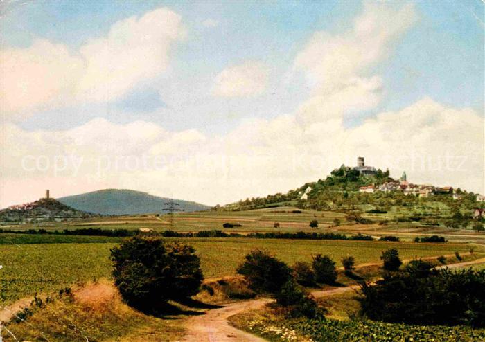 Giessen Lahn Landschaftspanorama mit Gleiberg Vetzberg und Duensberg