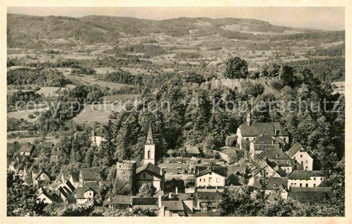 Lindenfels Odenwald Panorama Blick vom Schneckenberg Hoehenluftkurort