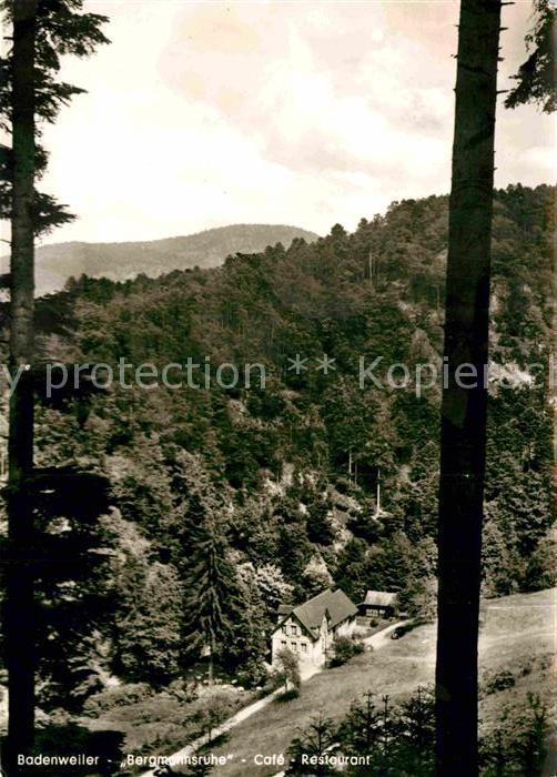 BADENWEILER BW Bergmannsruhe Cafe Restaurant Schwarzwald