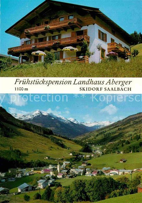 Saalbach-Hinterglemm Fruehstueckspension Landhaus Aberger Alpenpanorama