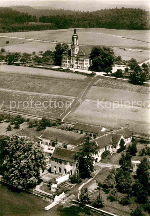 Birnau Wallfahrtskirche und Zisterzienser Kloster Fliegeraufnahme