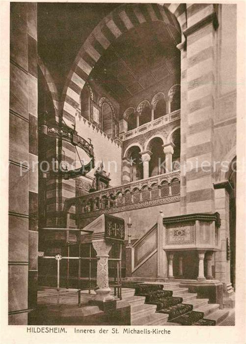 HILDESHEIM  CITY St Michaelis Kirche Innenansicht