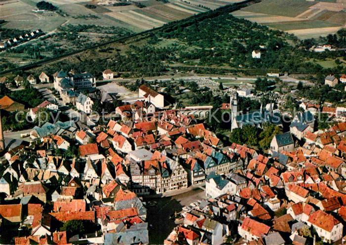 Butzbach Stadtzentrum Fliegeraufnahme