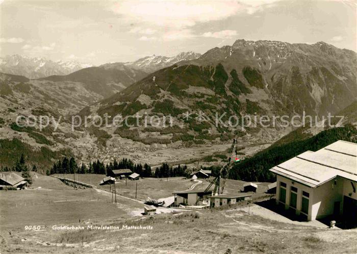 Tschagguns Vorarlberg Golmerbahn Mittelstation Mattschwitz Alpenpanorama