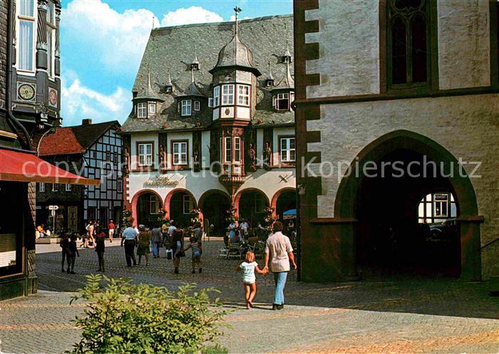 GOSLAR Harz Niedersachsen Blick zum Marktplatz und Kaiserworth