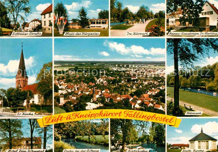 Fallingbostel Soltauer Strasse Kurhaus Kurpark Kneipp Sanatorium Kirche Hotel Bo