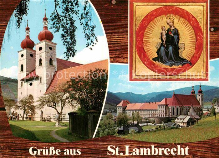 Sankt Lambrecht Steiermark Benediktinerstift Heiligenbild Maria im Strahlenkranz