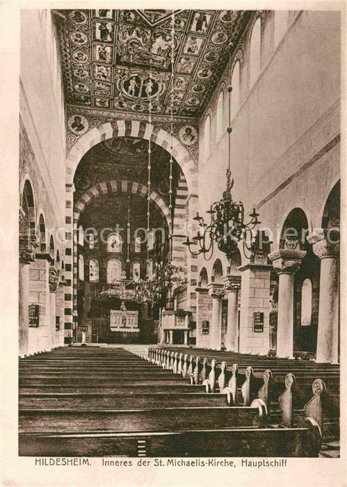 HILDESHEIM  CITY St Michaelis Kirche Hauptschiff