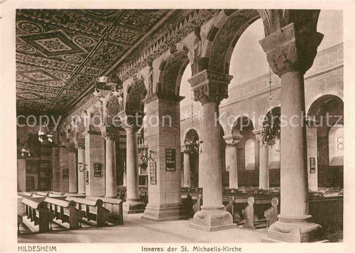 HILDESHEIM  CITY St Michaelis Kirche Innenansicht
