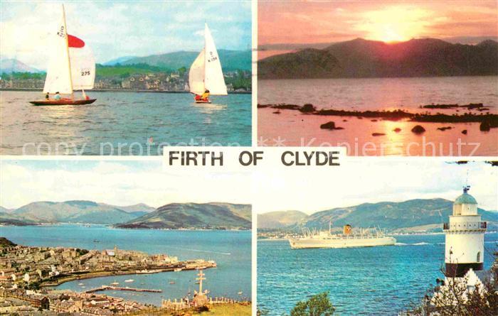 Gourock Sailing on the Firth of Clyde Sunset Cloch Lighthouse