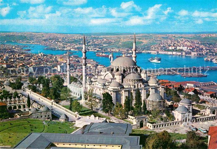 Istanbul Constantinopel Sueleymaniye Camii ve Halic Goldenes Horn Bosporus
