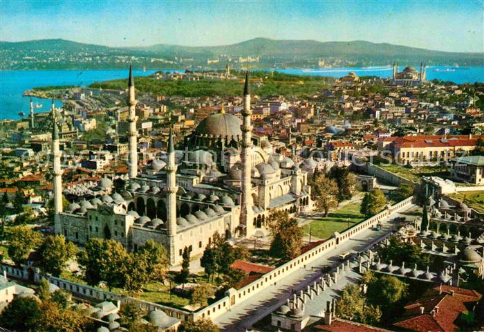 Istanbul Constantinopel Mosque of Sueleymaniye Moschee Bosporus