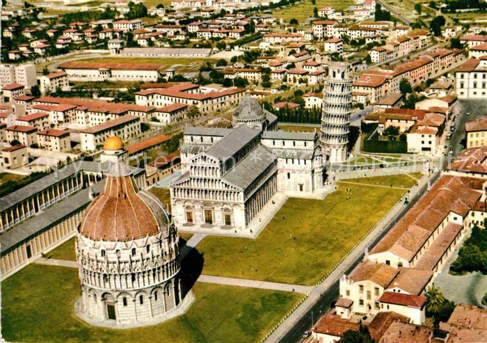 Pisa Veduta aerea di Piazza dei Miracoli Schiefer Turm