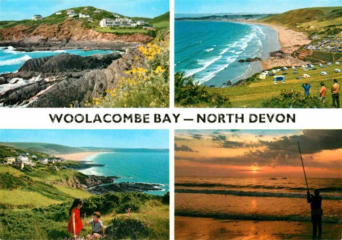 Woolacombe Panorama Bay Beach Sunset