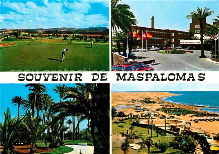 Maspalomas Golfplatz Park Palmen Strand Hotel Maspalomas Oasis