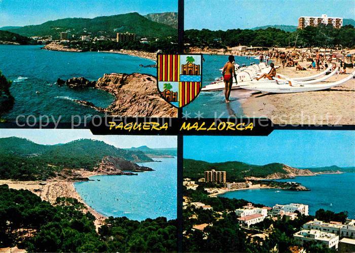 Paguera Mallorca Islas Baleares Panorama Kueste Strand