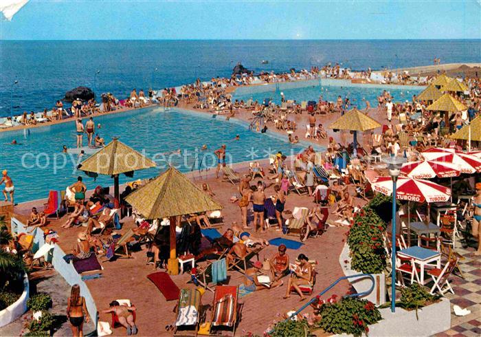 Puerto de la Cruz Piscinas del Lido San Telmo Swimming Pools Meerblick