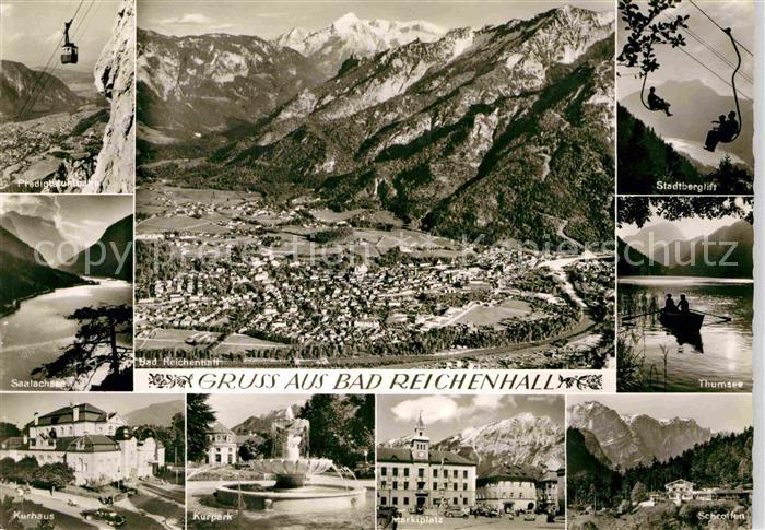 Bad Reichenhall Predigtstuhlbahn Saalachsee Kurhaus Kurpark Marktplatz Thumsee S