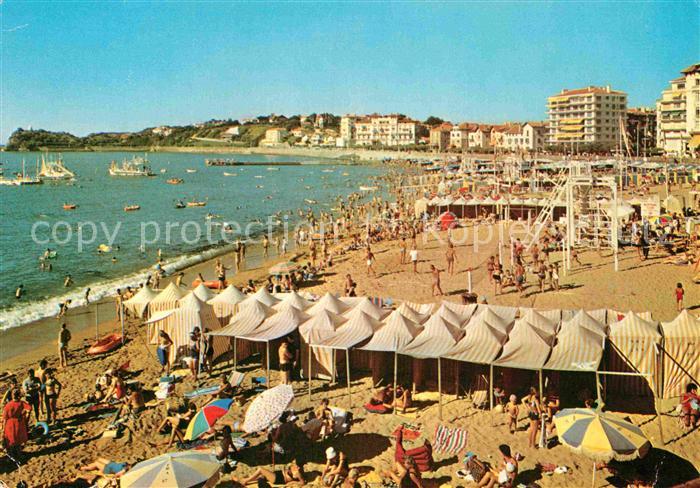 Saint-Jean-de-Luz La plage et la pointe Sainte Barbe Cote Basque
